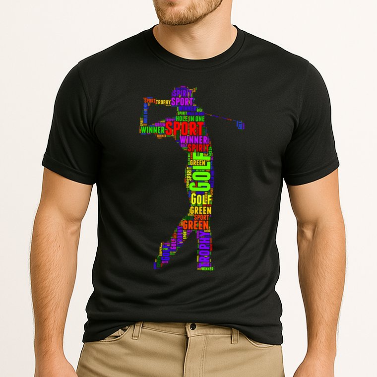 The Spirit of Golf Word Mash-up Cooling Performance Crew T-Shirt