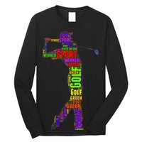 The Spirit of Golf Word Mash-up Long Sleeve Shirt