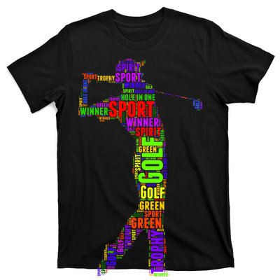 The Spirit of Golf Word Mash-up T-Shirt