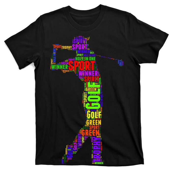 The Spirit of Golf Word Mash-up T-Shirt