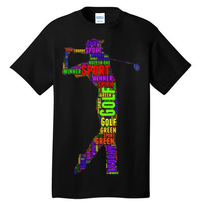 The Spirit of Golf Word Mash-up Tall T-Shirt