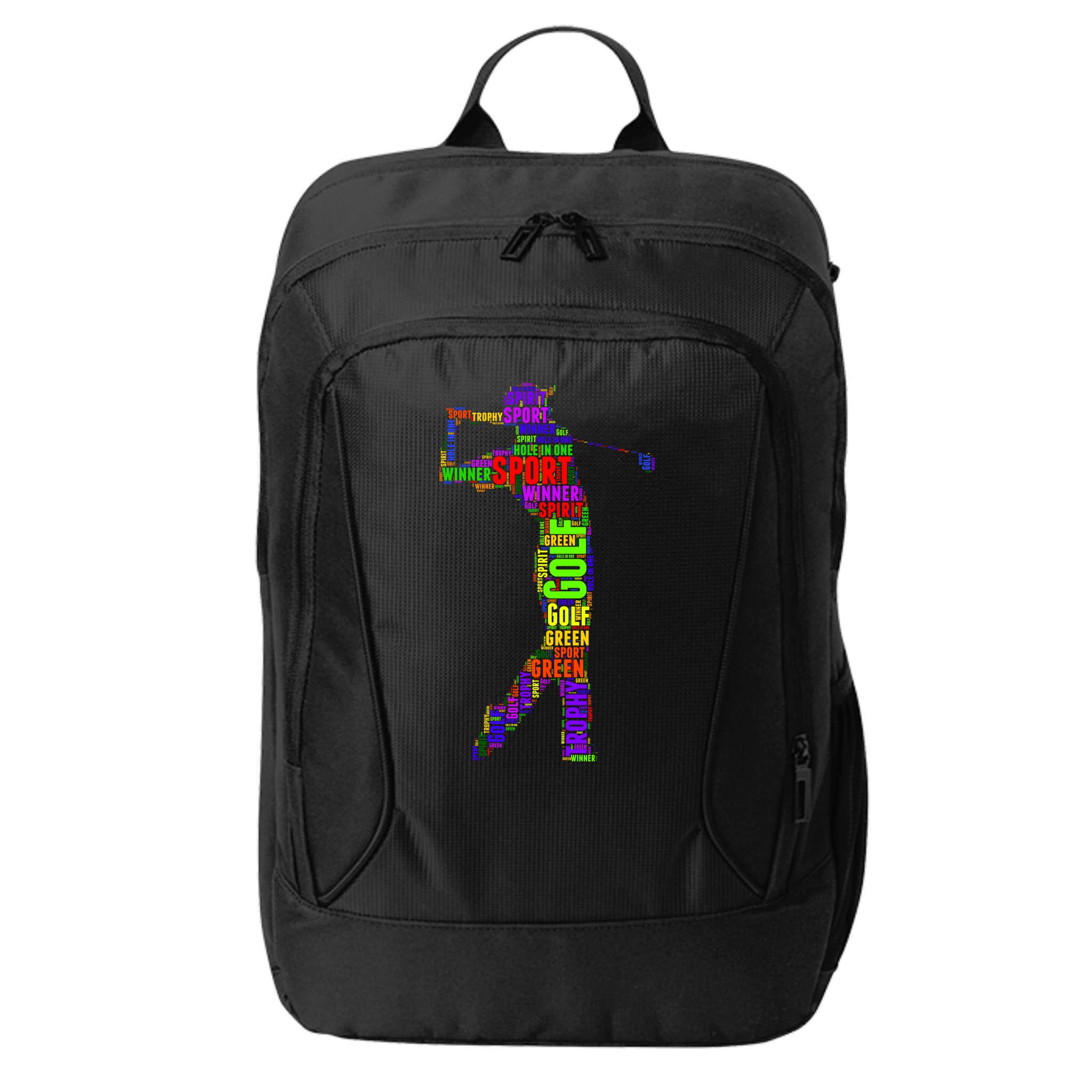 The Spirit of Golf Word Mash-up City Backpack