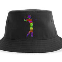 The Spirit of Golf Word Mash-up Sustainable Bucket Hat