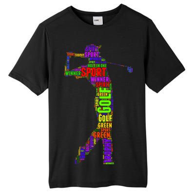 The Spirit of Golf Word Mash-up Tall Fusion ChromaSoft Performance T-Shirt