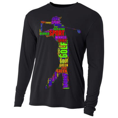 The Spirit of Golf Word Mash-up Cooling Performance Long Sleeve Crew