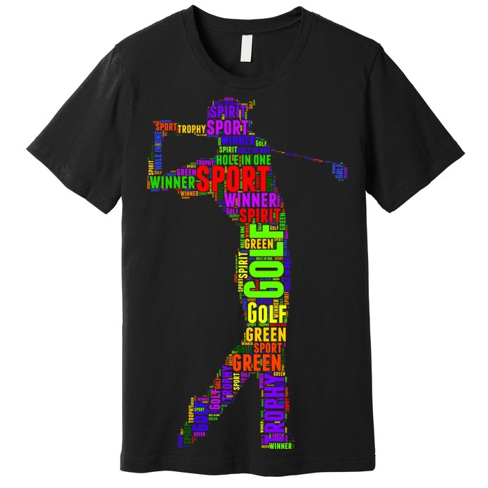 The Spirit of Golf Word Mash-up Premium T-Shirt