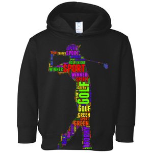 The Spirit of Golf Word Mash-up Toddler Hoodie