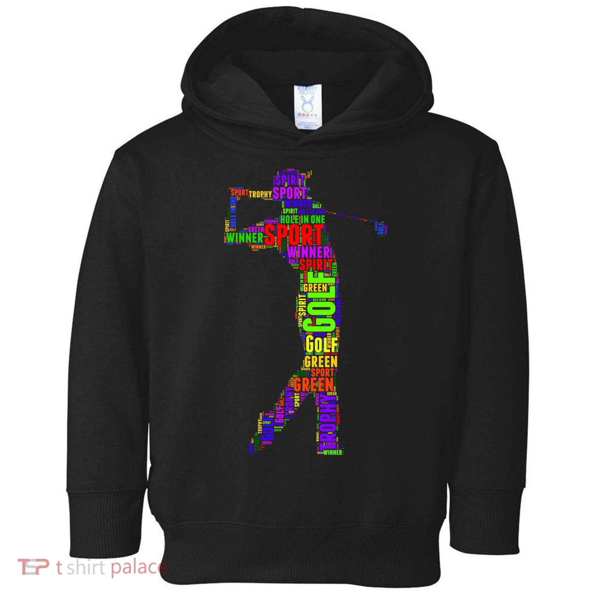 The Spirit of Golf Word Mash-up Toddler Hoodie