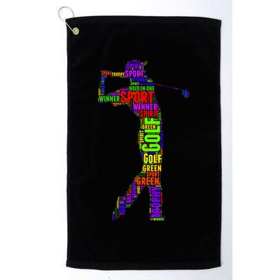 The Spirit of Golf Word Mash-up Golf Towel