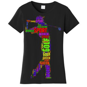 The Spirit of Golf Word Mash-up Women's T-Shirt