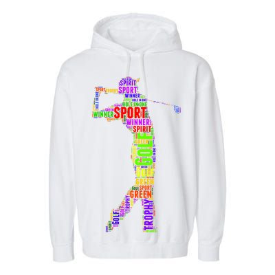 The Spirit of Golf Word Mash-up Garment-Dyed Fleece Hoodie