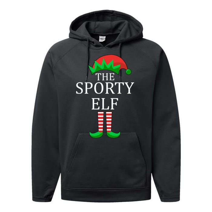 The Sporty Elf Family Matching Christmas Performance Fleece Hoodie