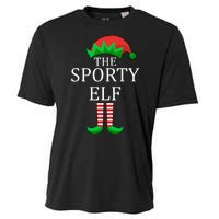 The Sporty Elf Family Matching Christmas Cooling Performance Crew T-Shirt