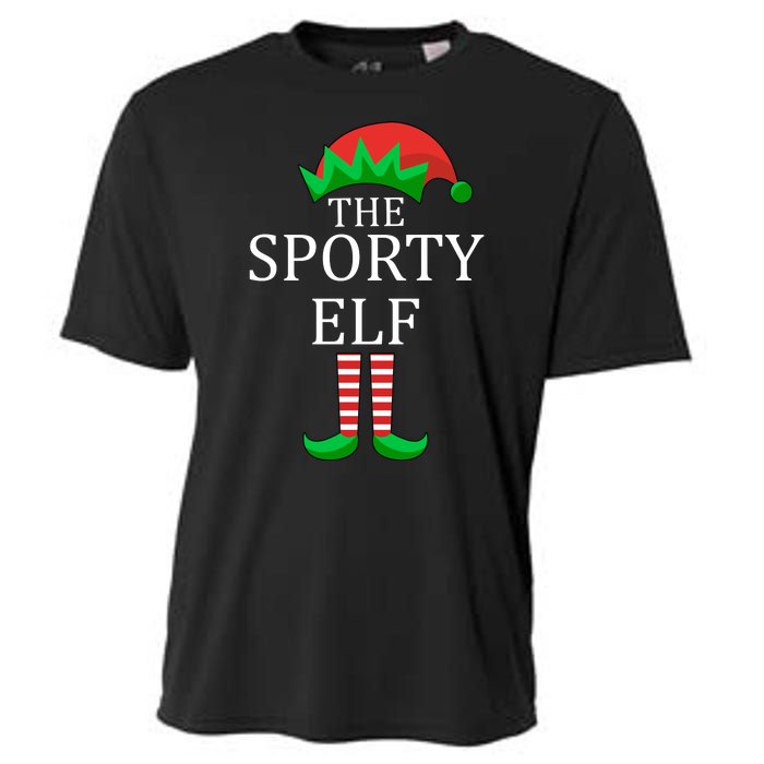 The Sporty Elf Family Matching Christmas Cooling Performance Crew T-Shirt