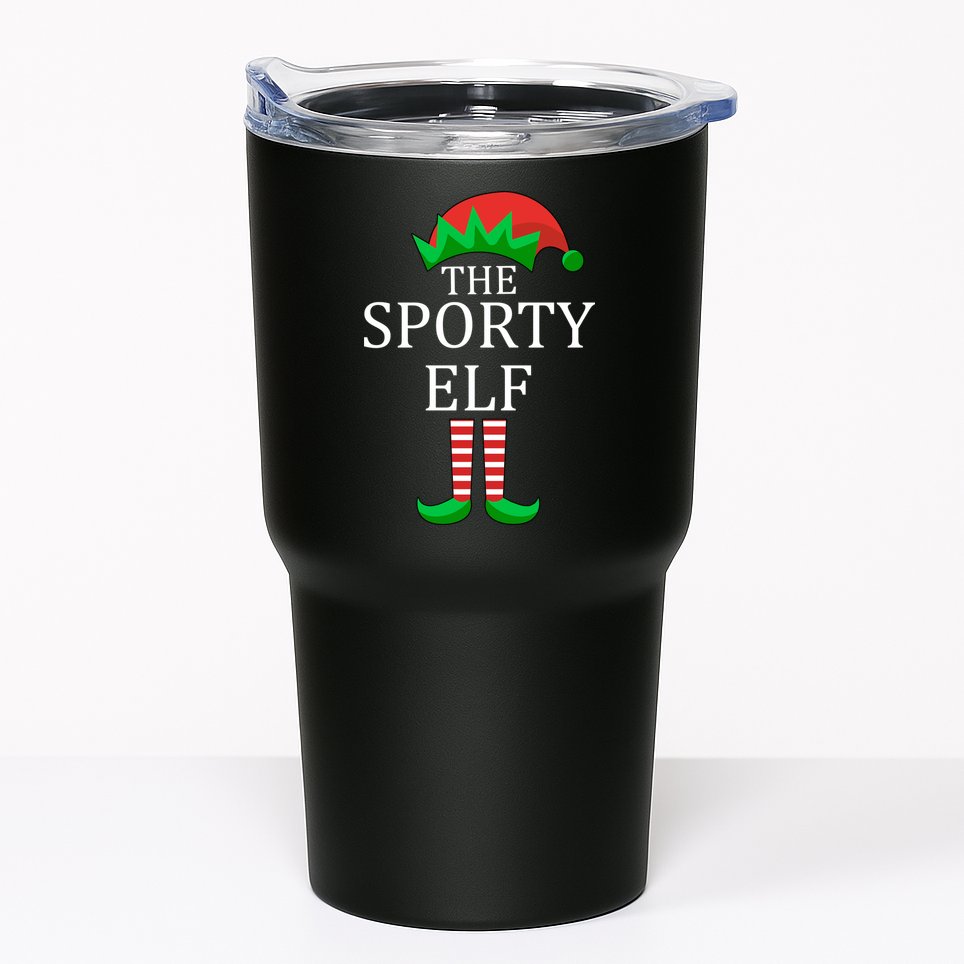 The Sporty Elf Family Matching Christmas Tumbler