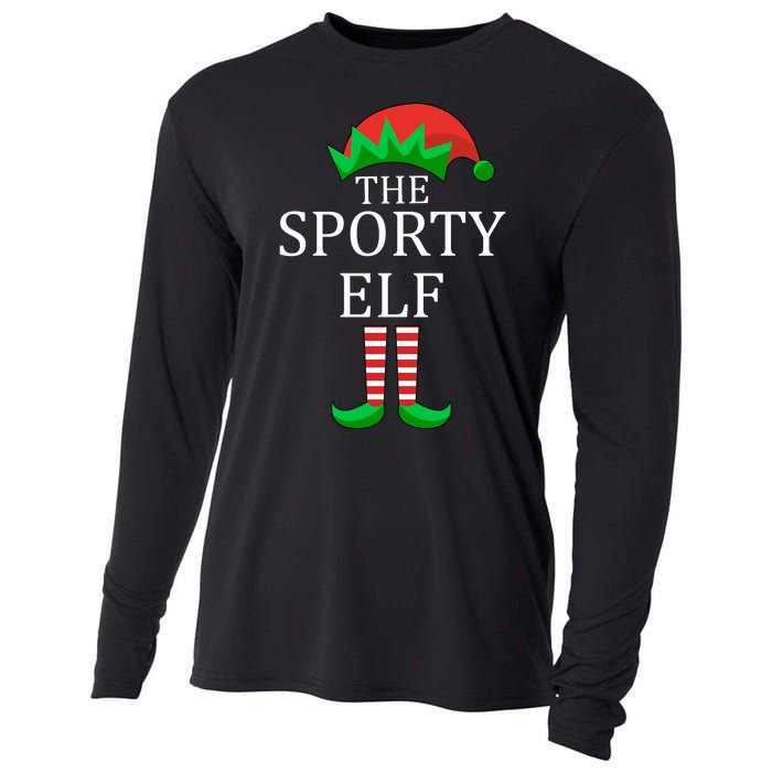 The Sporty Elf Family Matching Christmas Cooling Performance Long Sleeve Crew