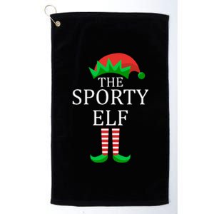 The Sporty Elf Family Matching Christmas Platinum Collection Golf Towel