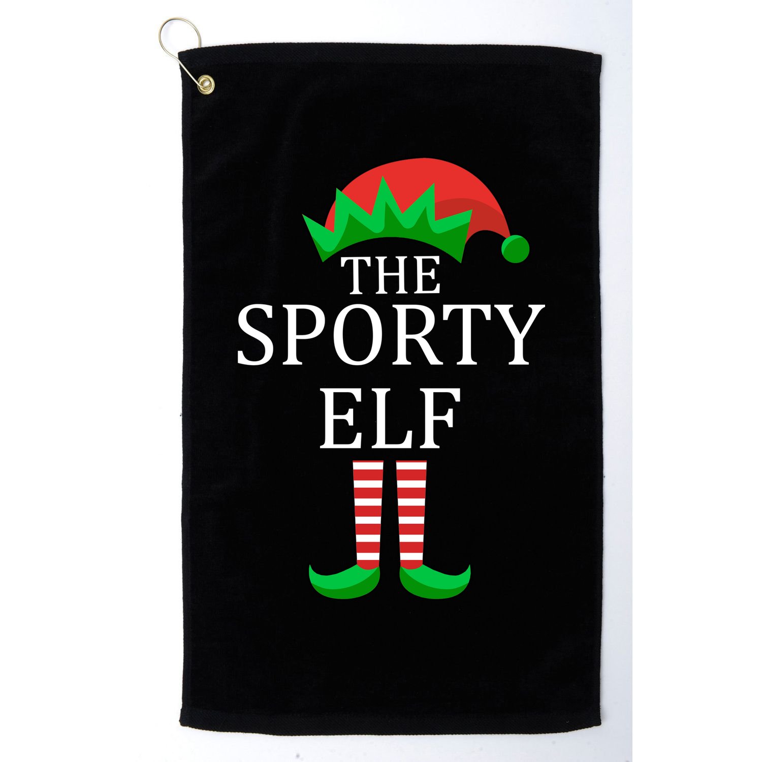 The Sporty Elf Family Matching Christmas Golf Towel