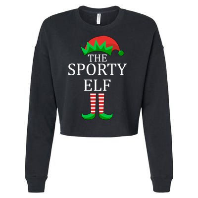 The Sporty Elf Family Matching Christmas Cropped Pullover Crew