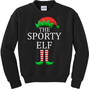 The Sporty Elf Family Matching Christmas Kids Sweatshirt