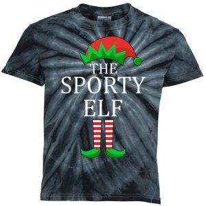 The Sporty Elf Family Matching Christmas Kids Tie-Dye T-Shirt