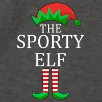 The Sporty Elf Family Matching Christmas Vector Backpack