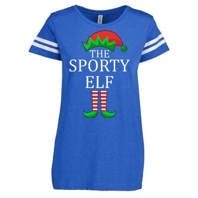 The Sporty Elf Family Matching Christmas Enza Ladies Jersey Football T-Shirt