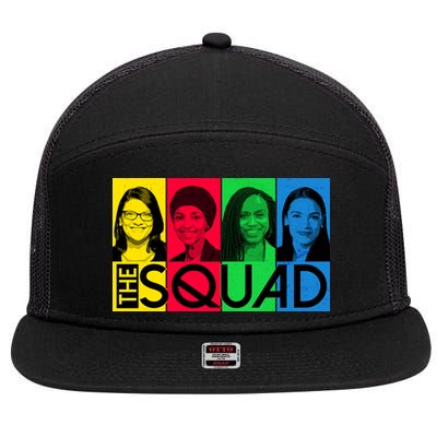 The Squad AOC Ilhan Omar Tlaib Pressley 7 Panel Mesh Trucker Snapback Hat