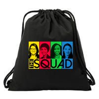 The Squad AOC Ilhan Omar Tlaib Pressley Drawstring Bag