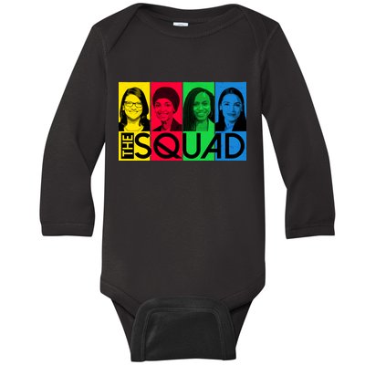 The Squad AOC Ilhan Omar Tlaib Pressley Baby Long Sleeve Bodysuit