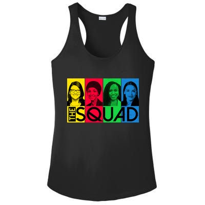 The Squad AOC Ilhan Omar Tlaib Pressley Ladies PosiCharge Competitor Racerback Tank