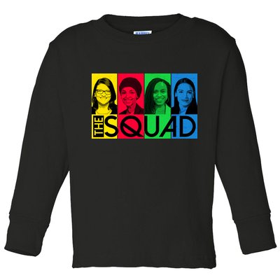 The Squad AOC Ilhan Omar Tlaib Pressley Toddler Long Sleeve Shirt