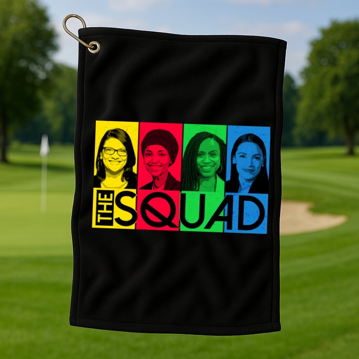 The Squad AOC Ilhan Omar Tlaib Pressley Golf Towel
