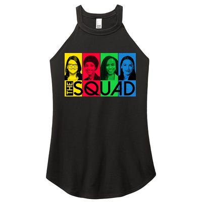 The Squad AOC Ilhan Omar Tlaib Pressley Women's Perfect Tri Rocker Tank