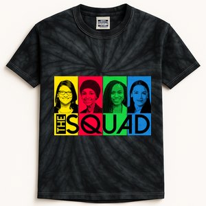 The Squad AOC Ilhan Omar Tlaib Pressley Kids Tie-Dye T-Shirt