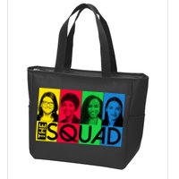 The Squad AOC Ilhan Omar Tlaib Pressley Zip Tote Bag