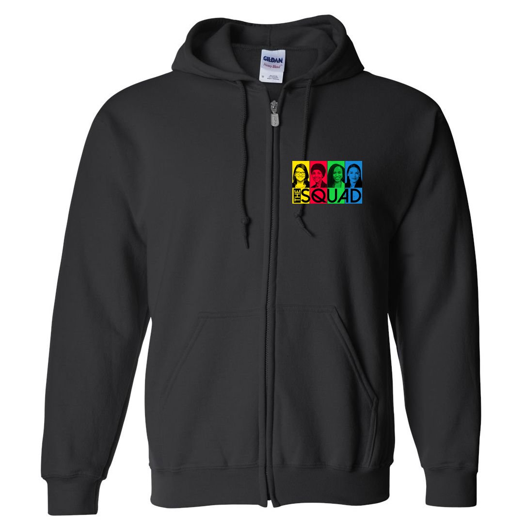 The Squad AOC Ilhan Omar Tlaib Pressley Full Zip Hoodie