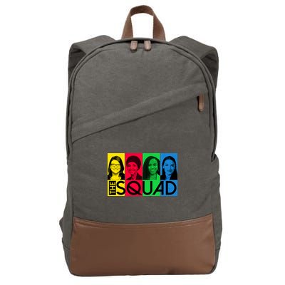 The Squad AOC Ilhan Omar Tlaib Pressley Cotton Canvas Backpack