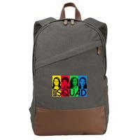 The Squad AOC Ilhan Omar Tlaib Pressley Cotton Canvas Backpack