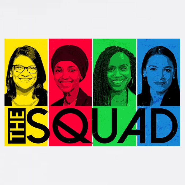 The Squad AOC Ilhan Omar Tlaib Pressley Garment-Dyed Sweatshirt