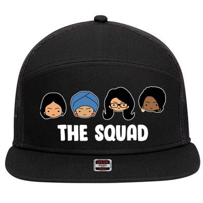 The Squad AOC Rashida Ayanna Llhan  7 Panel Mesh Trucker Snapback Hat
