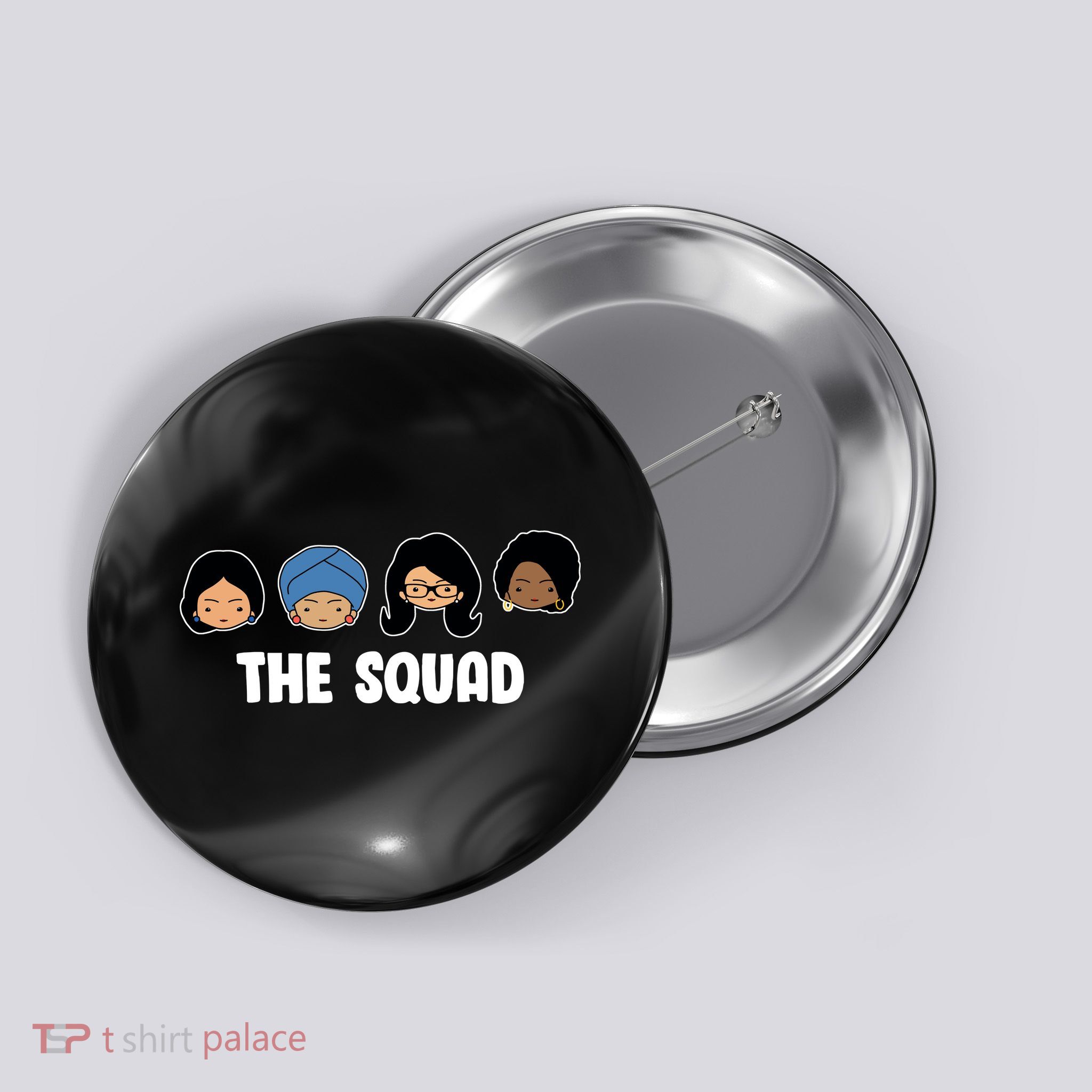 The Squad AOC Rashida Ayanna Llhan  Button