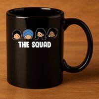 The Squad AOC Rashida Ayanna Llhan  11oz C Handle Ceramic Mug