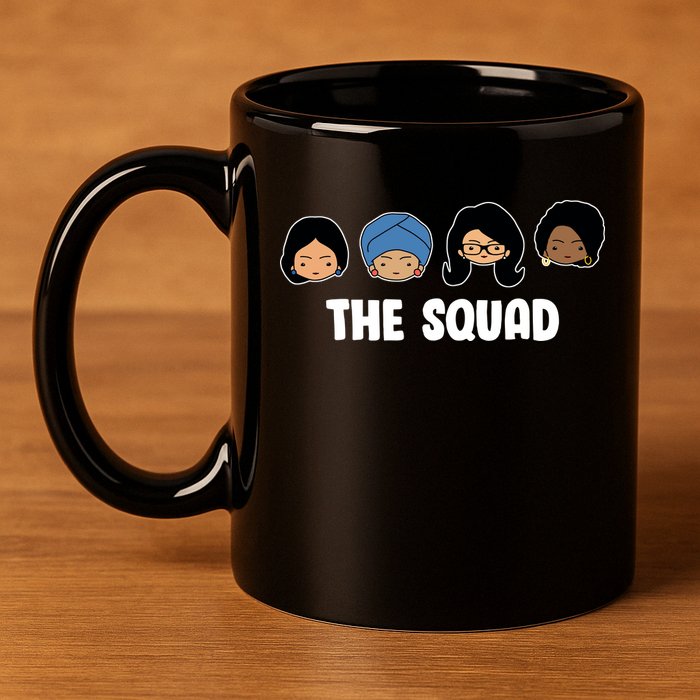 The Squad AOC Rashida Ayanna Llhan  11oz C Handle Ceramic Mug