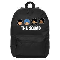 The Squad AOC Rashida Ayanna Llhan  16 in Basic Backpack