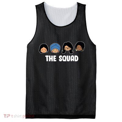 The Squad AOC Rashida Ayanna Llhan  Mesh Reversible Basketball Jersey Tank