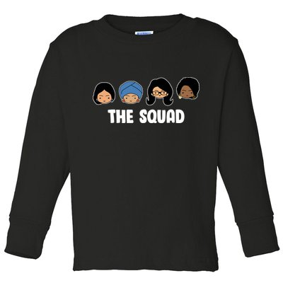 The Squad AOC Rashida Ayanna Llhan  Toddler Long Sleeve Shirt