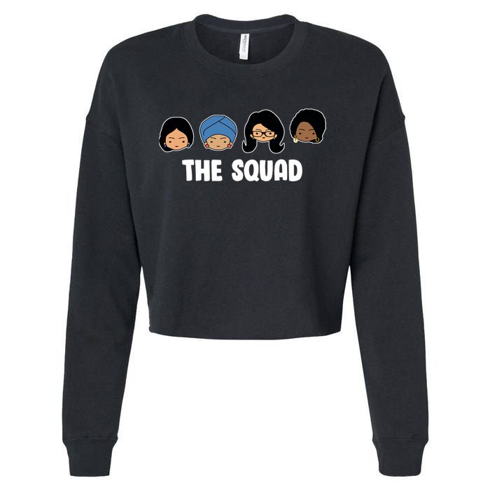 The Squad AOC Rashida Ayanna Llhan  Cropped Pullover Crew