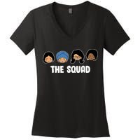 The Squad AOC Rashida Ayanna Llhan  Women's V-Neck T-Shirt