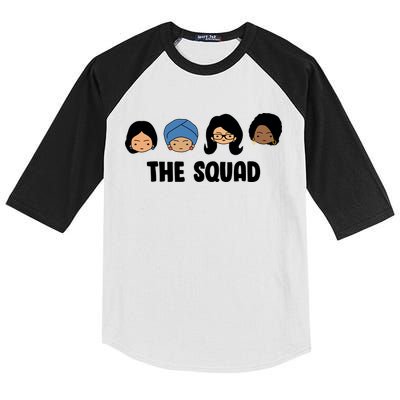 The Squad AOC Rashida Ayanna Llhan  Kids Colorblock Raglan Jersey